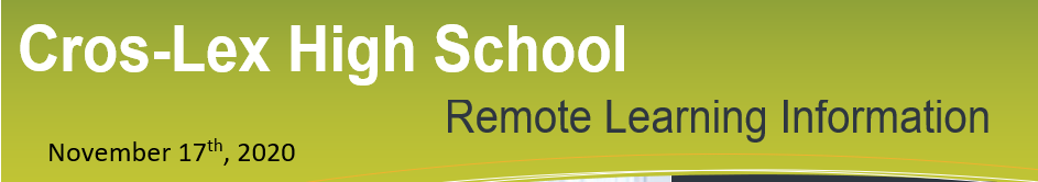 Remote Learning Information 