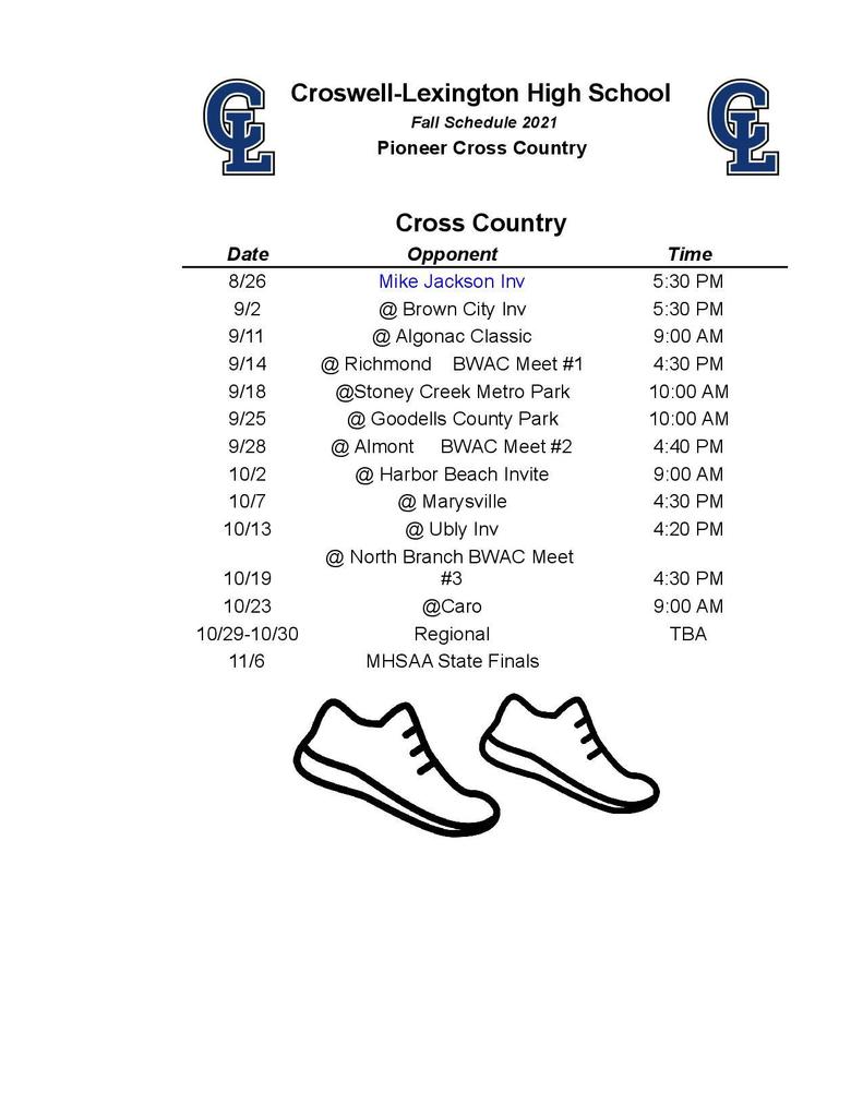 fall schedule