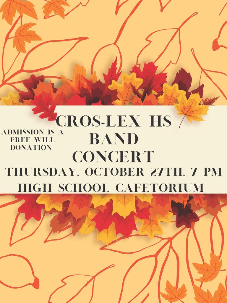 HS-Band Concert 10/27/22 7 PM